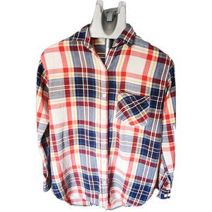 Old Navy Women's Plaid Flannel Shirt